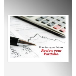 50 Financial Reminder Business Postcard - Calculator