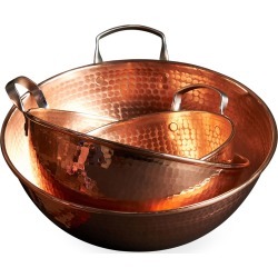 Copper Mixing Bowls, Set of 3
