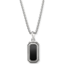 Men's 27mm Deco Amulet Enhancer with Onyx Inset