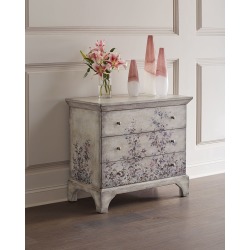 Hand-Painted Floral 3-Drawer Chest