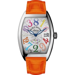 Cintree Curvex Crazy Hours Watch with Orange Alligator Strap