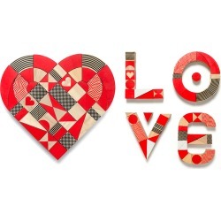 HeartShapes Wooden Blocks Set
