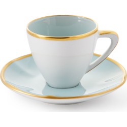 Powder Blue Espresso Cup & Saucer