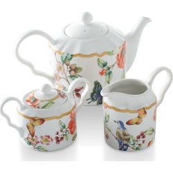 Ambri Teapot, Sugar, and Creamer Set