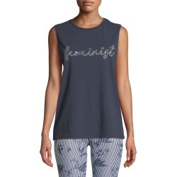 Feminist Embroidered Cotton Muscle Tank