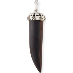 Ebony Horn Enhancer with Champagne Diamonds