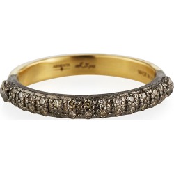 Old World Halfway Diamond Stack Ring, Size 6.5