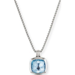 Albion Silver Pendant Enhancer with Sky Blue Topaz