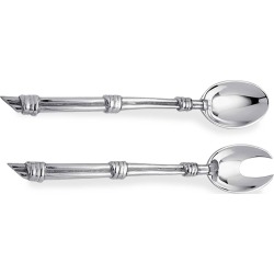 Rattan Salad Servers