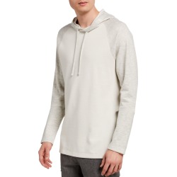 Men's Heathered-Trim Pullover Hoodie
