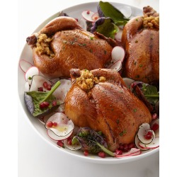 Stuffed Cornish Hens, For 4-6 People