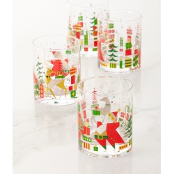 2019 New Crazy Good Cheer Glasses, Set of 4