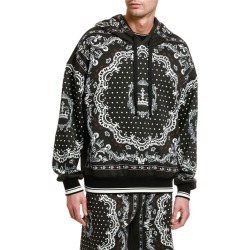 Men's Bandana-Print Pullover Hoodie