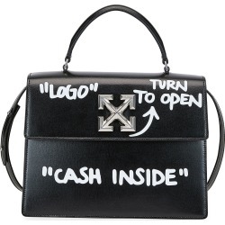 Jitney 2.8 "Cash Inside" Top-Handle Bag, Black/White