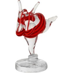 Happiness Glass Sculpture, Red