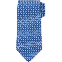 Giugno Birds Tie, Blue