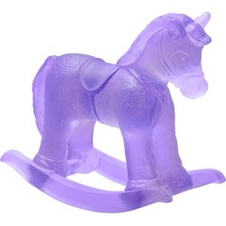 Purple Crystal Rocking Horse