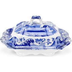Blue Italian Vegetable Dish and Cover