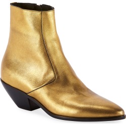 West Metallic Zip Booties