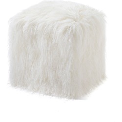 Faux Fur Ottoman Pouf