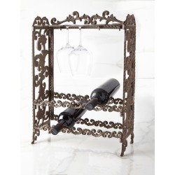 Metal Acanthus Leaf Wine Rack