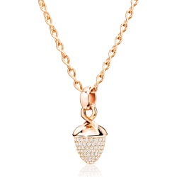 Mikado Bouquet Pave Diamond Pendant Enhancer in Rose Gold