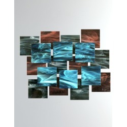 Electric Glass Wall Sculpture