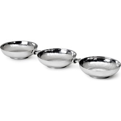 Helyx Triple Bowl Server with Knot Accent