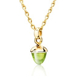 Mikado Bouquet Peridot Pendant Enhancer in Yellow Gold