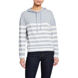 Striped Long-Sleeve Pullover Hoodie