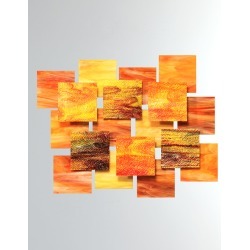 Autumn Glass Wall Sculpture