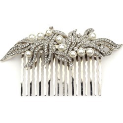 Crystal & Pearly Hair Comb