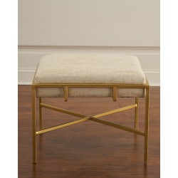 Gold Metal Ottoman