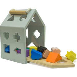 Hip Shape House Wood Sorting Game