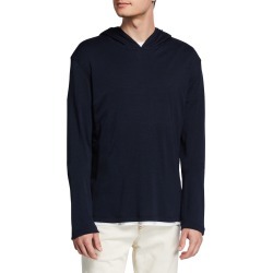 Men's Cashmere-Silk Pullover Hoodie