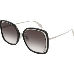Oversized Square Acetate/Metal Sunglasses
