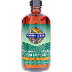 Garden of Life Olde World Icelandic Cod Liver Oil Lemon Mint 8 Oz