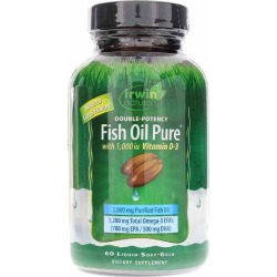 Irwin Naturals Double-Potency Fish Oil Pure 60 Liquid Softgels