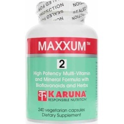 Karuna Maxxum 2 Multivitamin and Mineral with Bioflavonoids 240 Veg Capsules