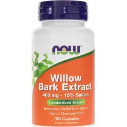NOW Foods Willow Bark Extract 400 Mg 100 Capsules