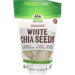 NOW Foods White Chia Seeds 1 Lbs