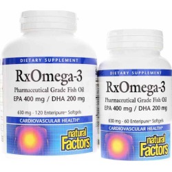 Natural Factors RxOmega-3 Fish Oil Bonus Pack 180 Softgels