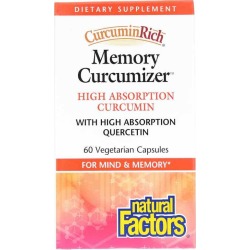 Natural Factors CurcuminRich Memory Curcumizer 60 Veg Capsules