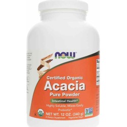 NOW Foods Acacia Fiber Pure Powder Organic 12 Oz