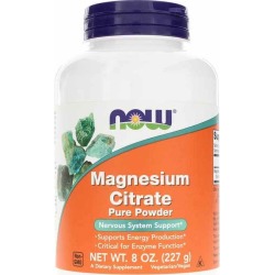 NOW Foods Magnesium Citrate Pure Powder 8 Oz
