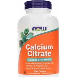 NOW Foods Calcium Citrate Tablets 250 Tablets