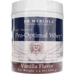 Dr. Mercola Pro-Optimal Whey Protein Drink Mix Vanilla 1.2 Lbs