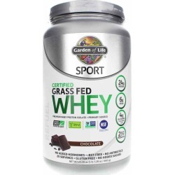Garden of Life Sport Certified Grass Fed Whey Protein Chocolate 23.28 Oz
