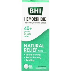 BHI Hemorrhoid Relief Tablets 100 Tablets