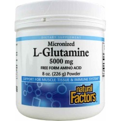 Natural Factors Micronized L-Glutamine Powder 5000 Mg 8 Oz